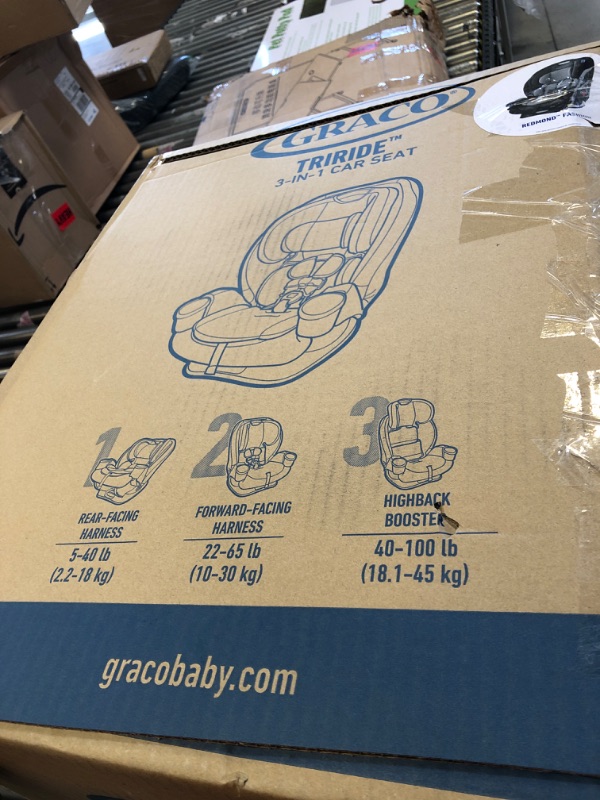 Photo 3 of GRACO TriRide 3 in 1, 3 Modes of Use from Rear Facing to Highback Booster Car Seat, Redmond
