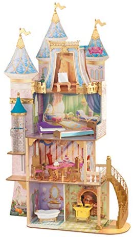 Photo 1 of KidKraft Disney® Princess Royal Celebration Wooden Dollhouse with 10-Piece Accessories and Bonus Storybook Foldout Rooms, Gift for Ages 3+

item size - 39.75 x 14.25 x 68 inches
