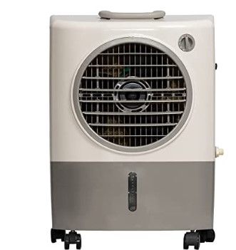 Photo 1 of - missing 1 wheel - HESSAIRE MC18M Portable Evaporative Cooler – Color May Vary, 1300 CFM, Cools 500 Square Feet , White
