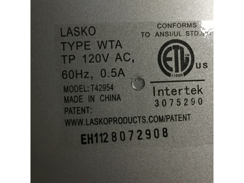 Photo 5 of Lasko Portable Electric 42.5" Oscillating Tower Fan with Nighttime Setting, Timer and Remote Control for Indoor, Bedroom and Home Office Use, Silverwood T42954
