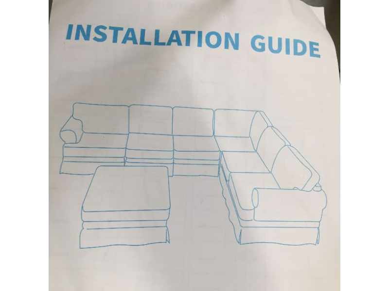 Photo 1 of BEIGE SECTIONAL COUCH 
(3 BOXES MISSING A SECTION)