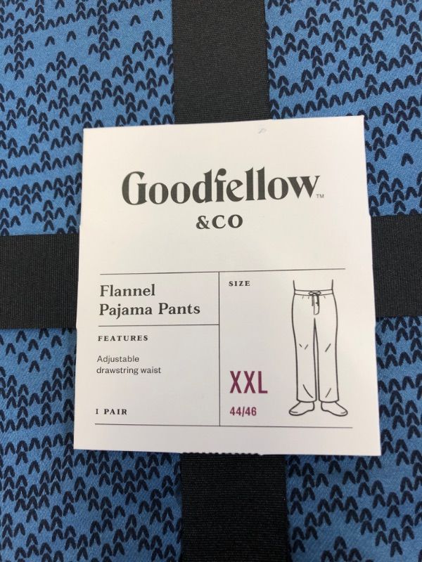 Photo 3 of Men's Plaid Flannel Lounge Pajama Pants - Goodfellow & Co Blue XXL -- BOX OF 12 PANTS 
