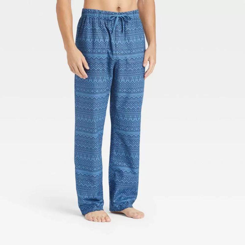 Photo 1 of Men's Plaid Flannel Lounge Pajama Pants - Goodfellow & Co Blue XXL -- BOX OF 12 PANTS 
