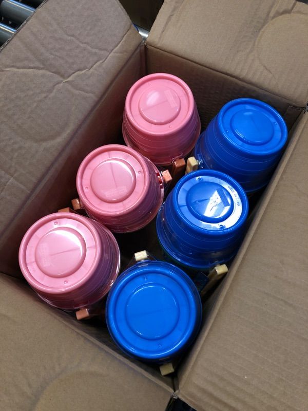 Photo 1 of Amazing Bubbles Buckets -- Pink and Blue -- Box of 6 