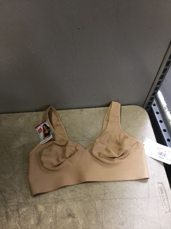 Photo 2 of Hanes SmoothTec Wirefree Bra Nude L Women's
Size: L
