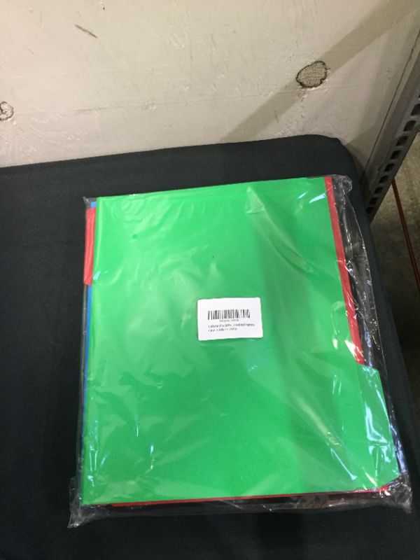 Photo 2 of double pocket folders multicolored 12 pk 