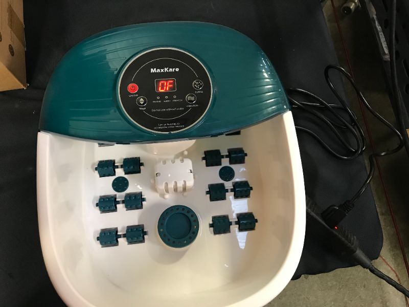 Photo 2 of Foot Spa Bath Massager with Heat, Bubbles, Vibration, 16 Removeable Roller (not Motorized), Pedicure Foot Spa with 95-118? Temperature Control and Material Box for Feet at Home
