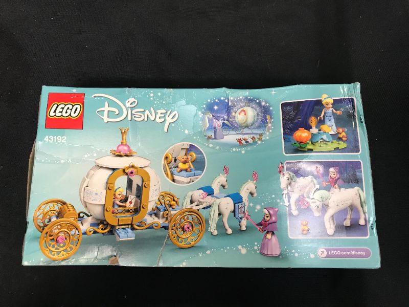 Photo 2 of LEGO Disney Cinderella’s Royal Carriage 43192; Creative Building Kit That Makes a Great Gift, (237 Pieces)
