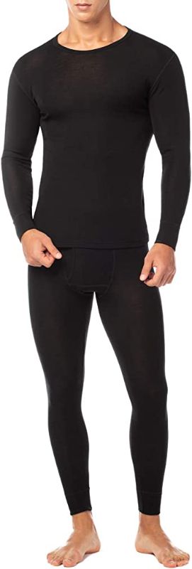 Photo 1 of LAPASA Men's 100% Merino Wool Base Layer Thermal Underwear Long John Set Light/Mid Weight Top and Bottom M31 size S 
