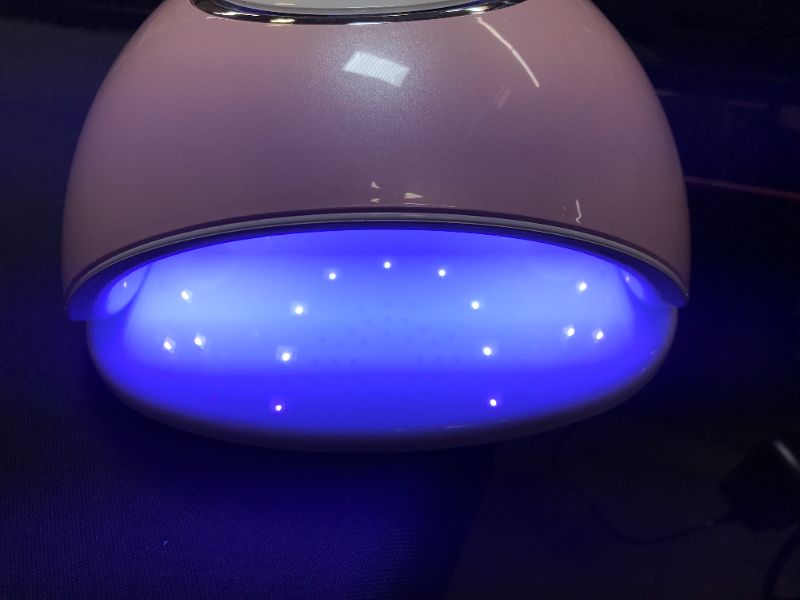 Photo 4 of UV LED Nail Lamp 48W for Gel Polish, Professional Nail Dryer UV Curing Lamp with 5 Timers Auto Sensor, Premium Paint Surface Easy to Clean
