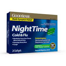 Photo 1 of 2 pack of GoodSense® NiteTime Cold & Flu Liq Gels 24ct