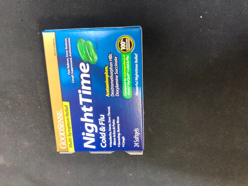 Photo 2 of 2 pack of GoodSense® NiteTime Cold & Flu Liq Gels 24ct
