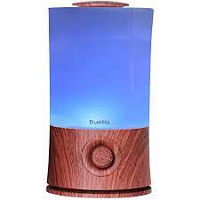 Photo 1 of BlueHills Premium 2000 ML XL Large Essential Oil Diffuser Aromatherapy Humidifier for Large Room Home 40 Hour Run Huge Coverage Area 2 Liter Extra Large Capacity Huge Diffuser Dark Wood Grain (E003) (BOX IS DAMAGED)
