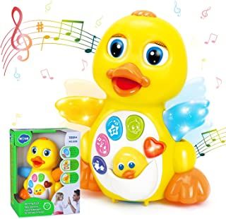 Photo 1 of HOLA Dancing Walking Yellow Duck Interactive Action Learning Educational Light Up Musical Toy for 1 Year Old Baby Kids Boy Girl Todder Infant
(BOX IS DAMAGED)