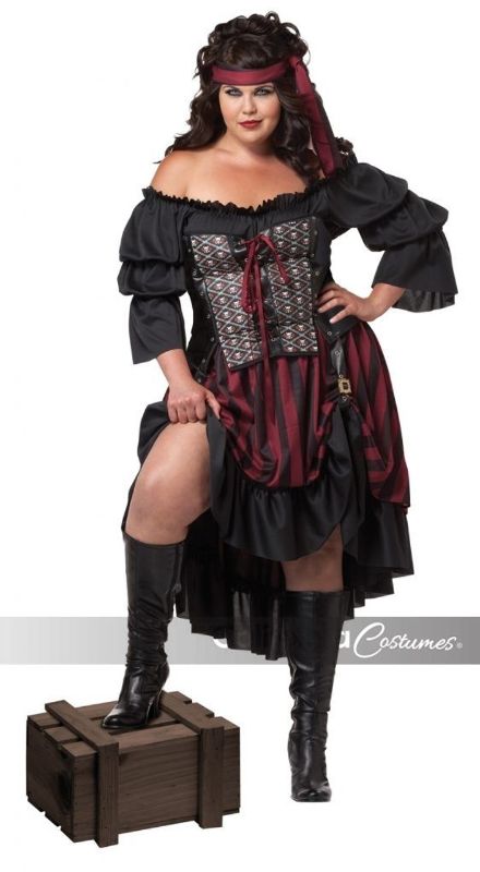 Photo 1 of California Costumes Pirate Wench Dress Halloween Womens Adult Plus Costume---Plus 1x (16-18)---