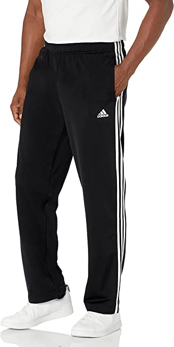 Photo 1 of adidas Youth Essentials Warm-Up Open Hem 3-Stripes Tracksuit Bottoms, Size XL (18/20)
