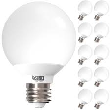 Photo 1 of  Sunco Lighting 10 Pack G25 LED Globe 6W=40W Dimmable 450 LM 4000K Cool White