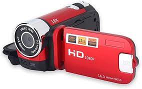 Photo 1 of SOATUTO 1080P HD Camcorder Digital Video Camera 16x Zoom Digital Video Camera Recorder (Red)
