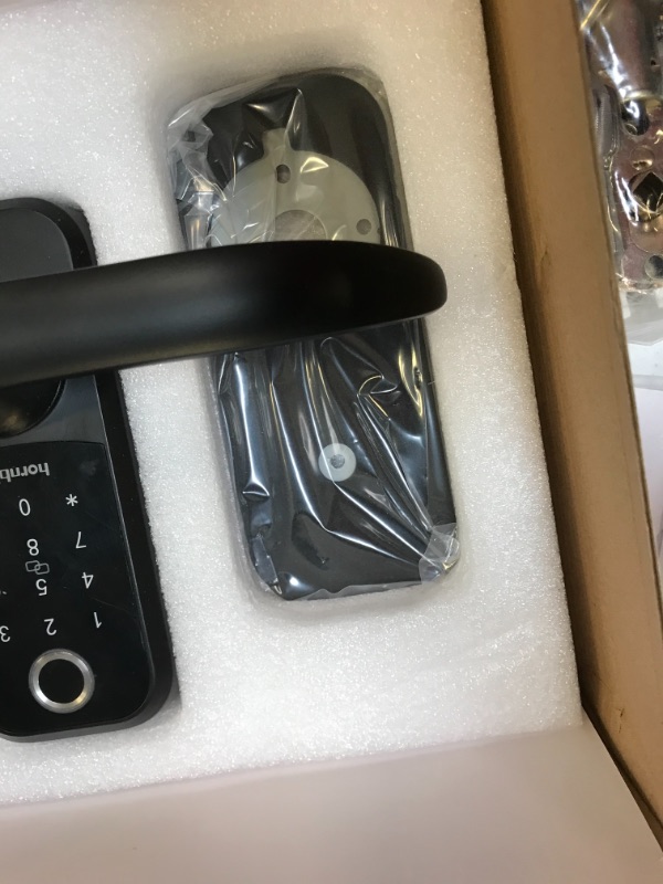 Photo 4 of Smart Lock,hornbill Fingerprint Keyless Entry Locks with Touchscreen Keypad,Smart Lever lock,Bluetooth Front Door Lock, Electronic Digital Deadbolt with Reversible Handle,Auto Lock,Free App,IC Card
