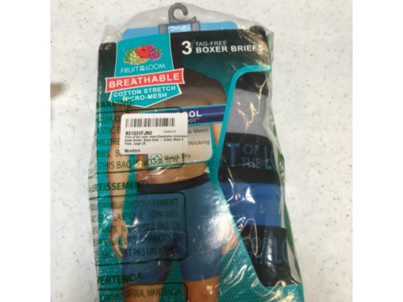 Photo 1 of Fruit of the Loom Men's Breathable Boxer Briefs (Regular & Big Man) large
