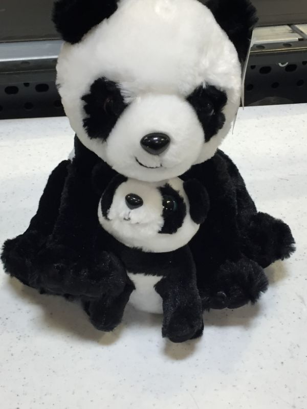 Photo 2 of Adventure Planet Birth of Life Panda with Baby Plush Toy 11" H
