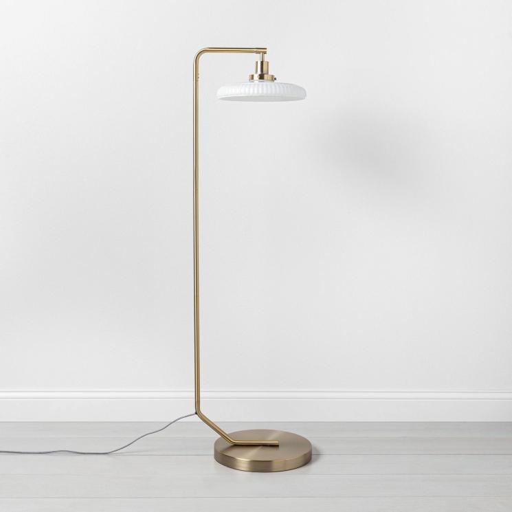 Photo 1 of Brass Floor Lamp (Includes LED Light Bulb) - Hearth & Hand™ with Magnolia