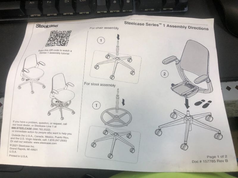 Photo 6 of Steelcase Series 1 Work Office Chair - Licorice