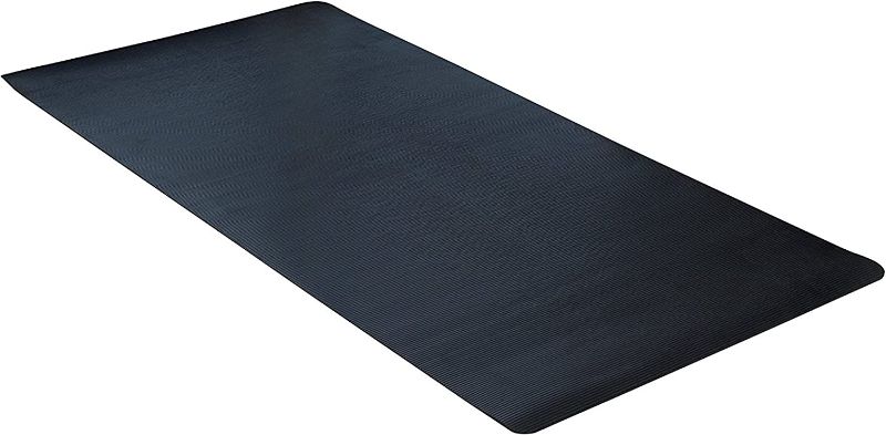 Photo 1 of ClimaTex Indoor/Outdoor Rubber Scraper Mat, Door Mat for Traction and Floor Protection, 36" X 6', Black