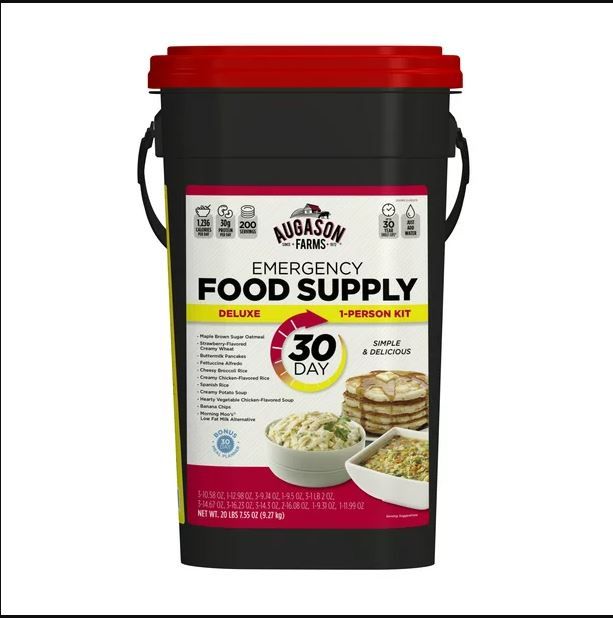 Photo 1 of Augason Farms Deluxe 30-Day Emergency Food Supply, 20 lb 7.55 oz
Best By: Dec 03, 2050