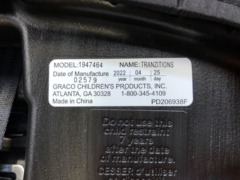 Photo 5 of Graco Tranzitions 3 in 1 Harness Booster Seat, Proof
