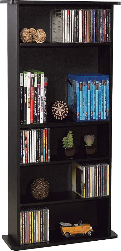 Photo 1 of Atlantic Drawbridge Media Storage Cabinet - Organize optical media for BD/Video Games, Adjustable Shelves