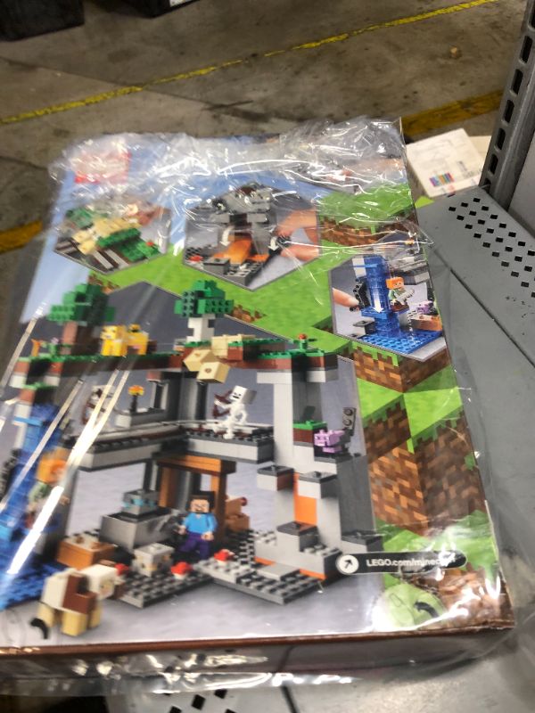 Photo 3 of LEGO Minecraft The First Adventure 21169 Hands-On Minecraft Playset; Fun Toy Featuring Steve, Alex, a Skeleton, Dyed Cat, Moobloom and Horned Sheep, New 2021 (542 Pieces)
