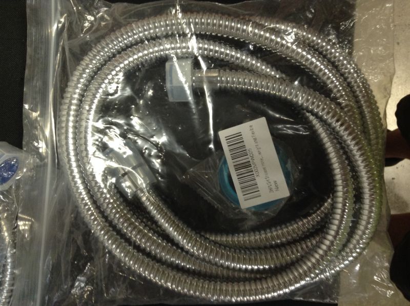 Photo 2 of ZHPLGH Shower Hose 79 Inches Chrome Handheld Shower Head Hose Lightweight and Flexible Shower Hose Extension with Brass Insert and Nut for Bathroom, Toilet, Garden & Dog Shower

