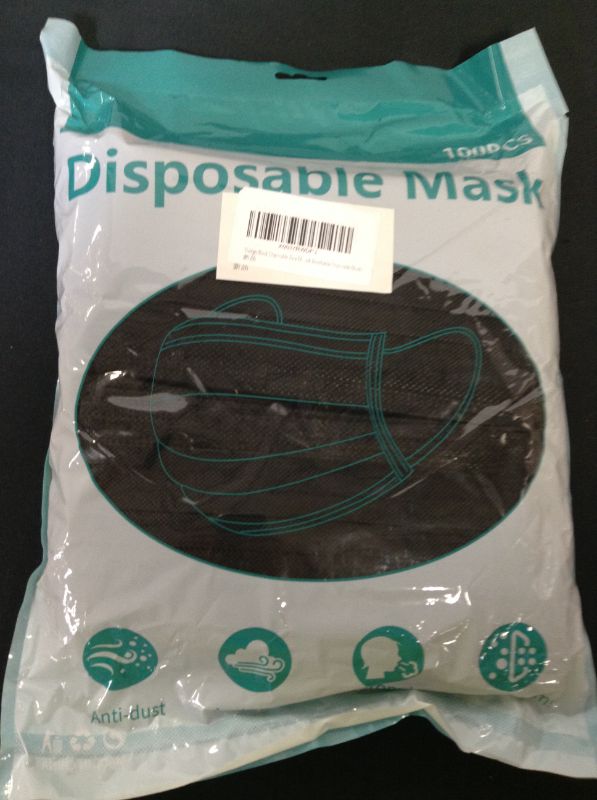 Photo 1 of 100pc disposable face masks 