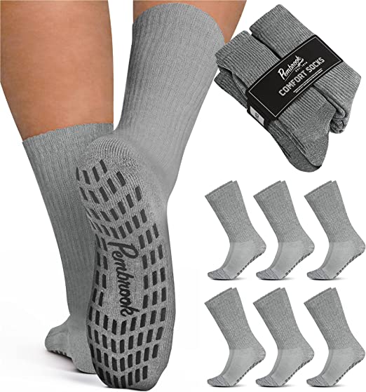 Photo 1 of Diabetic Socks with Grips for Women & Men | Non Binding Edema, Neuropathy Socks | 6-pairs
