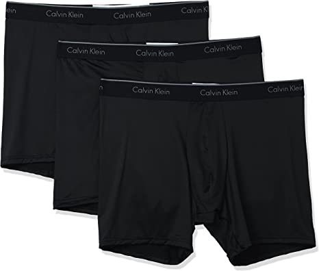 Photo 1 of Calvin Klein Men's Microfiber Stretch 3-Pack Boxer Brief---MEDIUM---