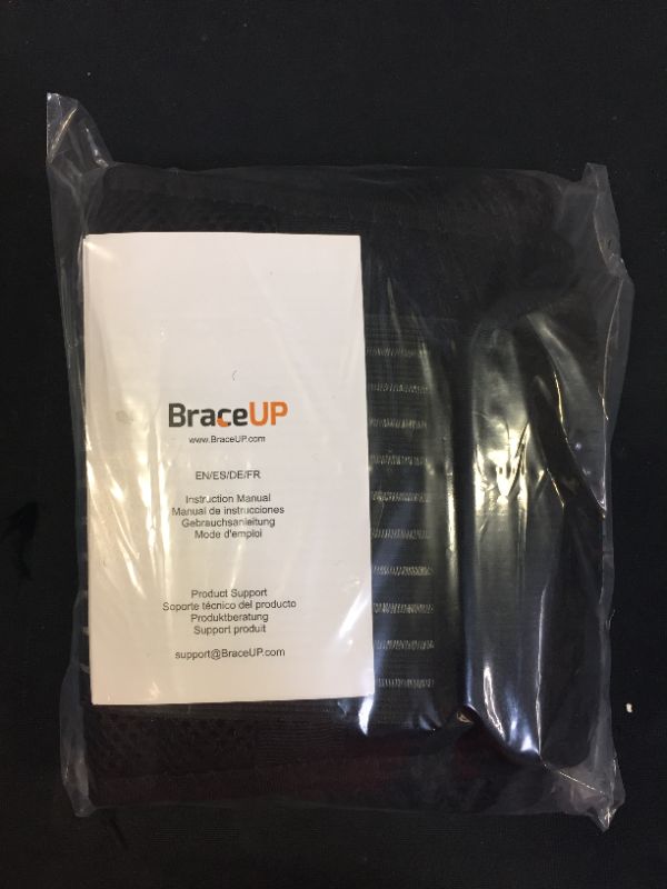 Photo 3 of Back Brace by BraceUP for Men and Women - Breathable Waist Lumbar Lower Back Support Belt for Sciatica, Herniated Disc, Scoliosis Back Pain Relief, Heavy lifting, with Dual Adjustable Straps (L/XL)
