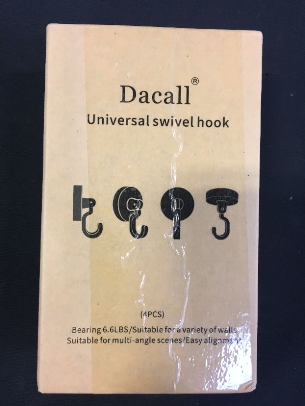 Photo 2 of DACALL UNIVERSAL SWIVEL HOOK 4 PACK BROWN