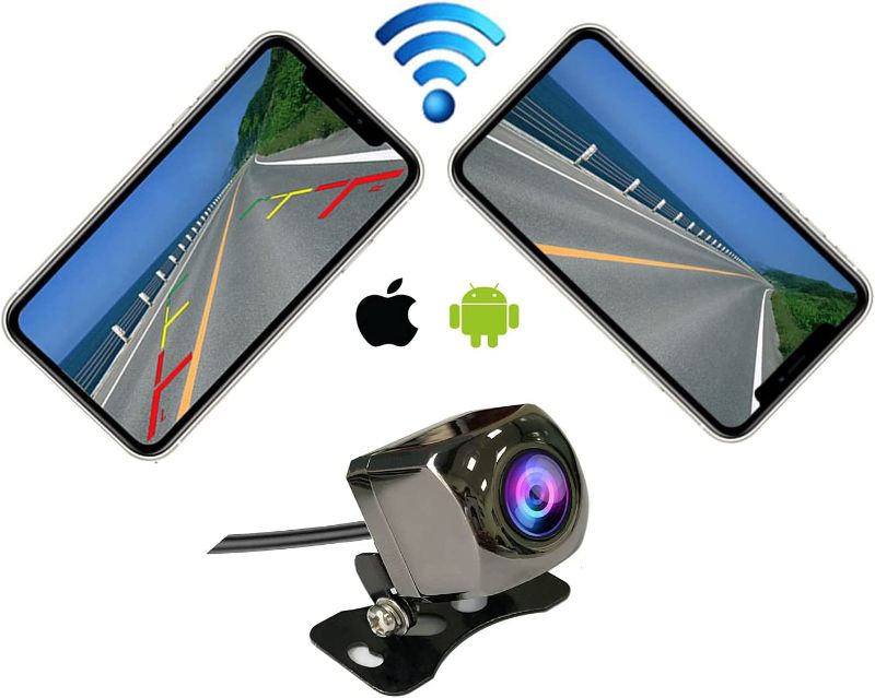 Photo 1 of Casoda WiFi Wireless Backup Camera for iPhone and Android,Ultra Strong Signal Smooth Video Never Freezing Clear Picture Suitable for Cars SUVs RVs etc,Easy to Install
