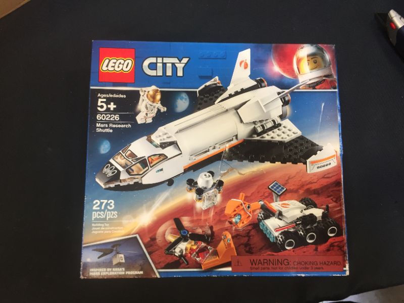 Photo 3 of LEGO City Space Mars Research Shuttle 60226 Space Shuttle Toy Building Kit with Mars Rover and Astronaut Minifigures, Top STEM Toy for Boys and Girls (273 Pieces)
