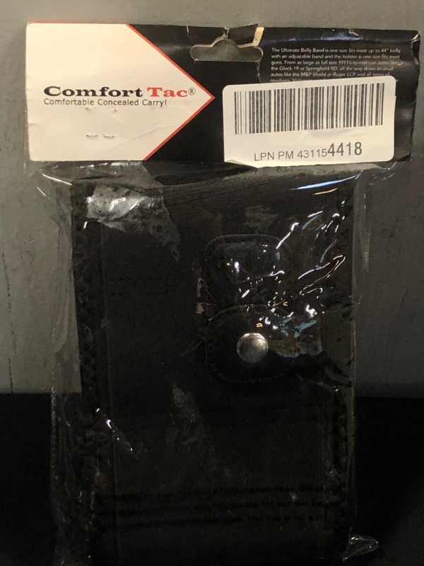 Photo 1 of ComfortTac Ultimate Belly Band Holster | Right | Size Regular (up to 44" Belly) | Subcompact | Black | Holster
