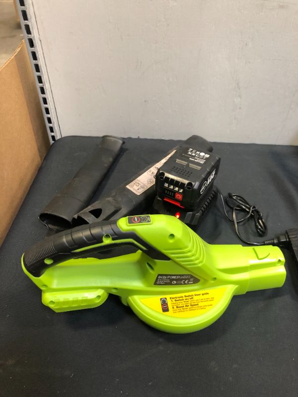 Photo 1 of BOY POWER LEAF BLOWER 20V BATTERY AND CHARGER