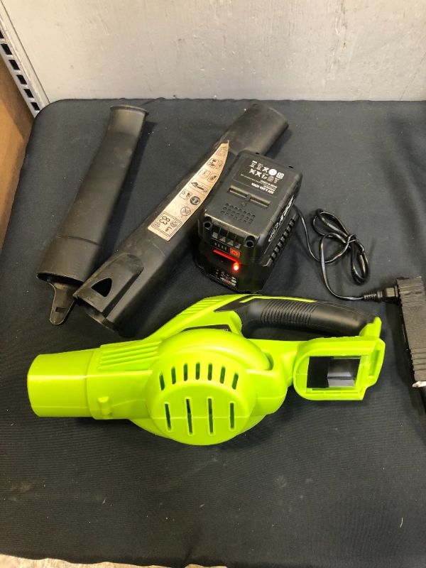 Photo 1 of BOY POWER LEAF BLOWER 20V BATTERY AND CHARGER