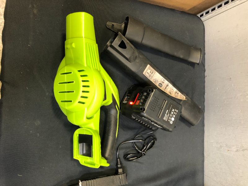 Photo 1 of BOY POWER LEAF BLOWER 20V BATTERY AND CHARGER