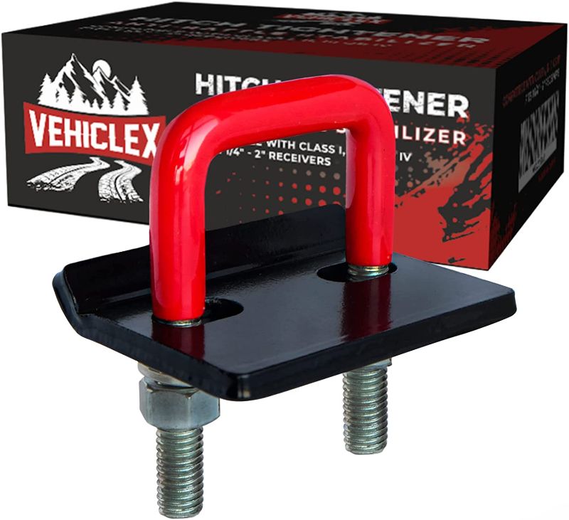 Photo 1 of   Vehiclex Anti Rattle Hitch Tightener for 1.25" and 2" Hitch Receivers – 0.44" U-Bolt Diameter – Protective Anti-Rust Coating
