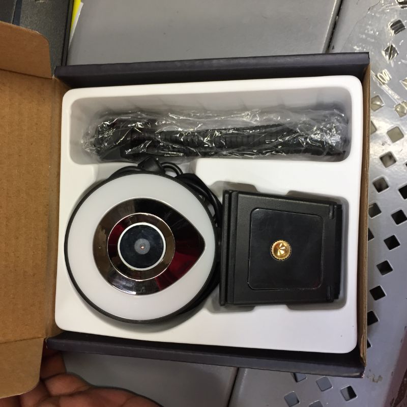 Photo 2 of Angetube Streaming 1080P HD Webcam Built in Adjustable Ring Light and Mic. Advanced autofocus AF Web Camera for Google Meet Xbox Gamer Facebook YouTube Streamer

