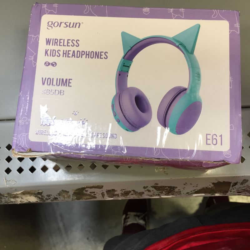 Photo 4 of gorsun Bluetooth Kids Headphones with  Limited Volume, Children's Wireless Bluetooth Headphones, Foldable Bluetooth Stereo Over-Ear Kids headsets 