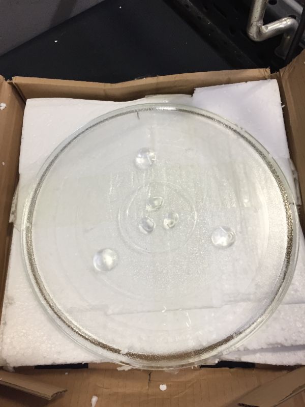 Photo 4 of 12.5'' Microwave Glass Turntable Plate Compatible Microwave Plate Replacement for Large Microwaves Like GE and Samsung Microwave Glass Tray
