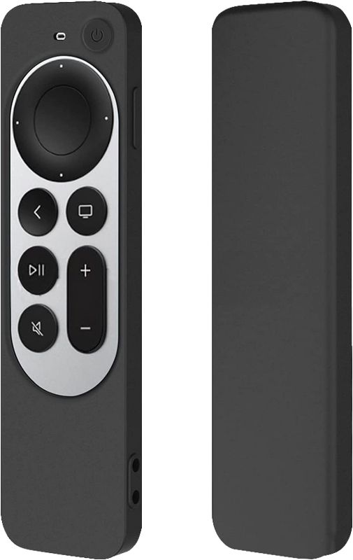 Photo 1 of 7 PK Seltureone Compatible with 2021 Apple TV Siri Remote, Heavy Shock Absorption, Drop Protection, Full Access to All Functions for Siri Remote (2nd Generation), Black
