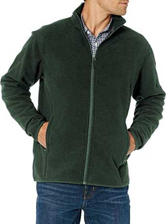 Photo 1 of Amazon Essentials Men's Full-Zip Polar Fleece Jacket sz M 
